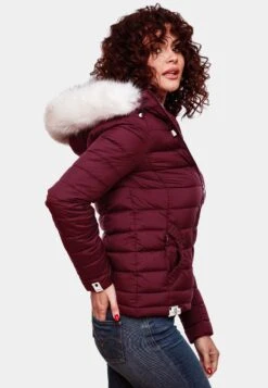 Marikoo Winterjas - Dark Red Melange -Marikoo Verkoopwinkel 884447e964f04607a137bf8d4eb35e07