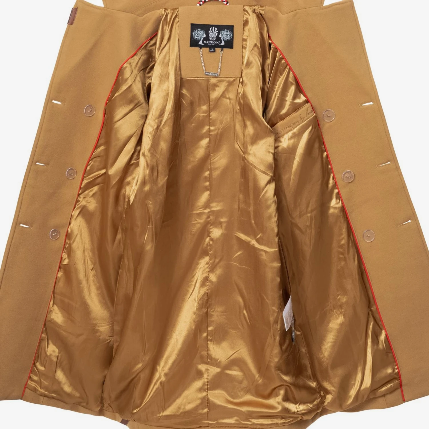 Marikoo Wintermantels Wintermantel Nanakoo Dames Cognac 8 Marikoo Wintermantels Wintermantel Nanakoo Dames Cognac - Afbeelding 8