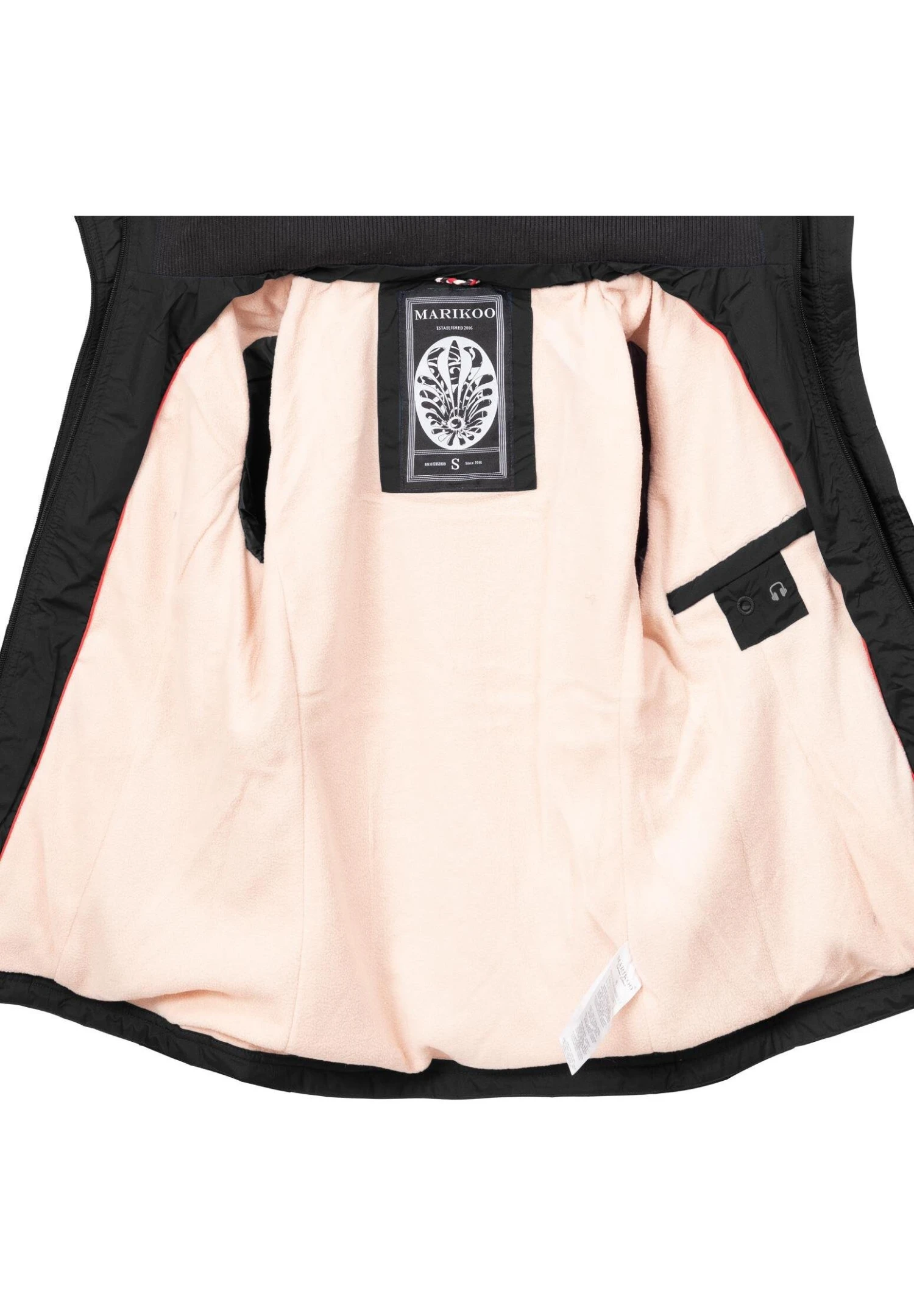 Marikoo Erdbeere - Outdoorjas - Black 4 Marikoo Erdbeere - Outdoorjas - Black - Afbeelding 4