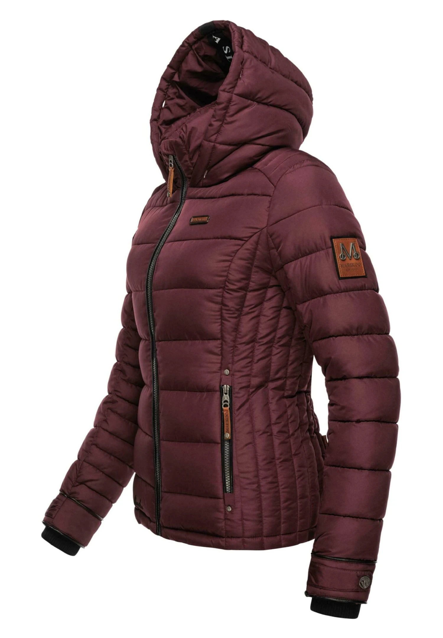 Marikoo Lerikaa - Winterjas - Dark Red Melange 8 Marikoo Lerikaa - Winterjas - Dark Red Melange - Afbeelding 8
