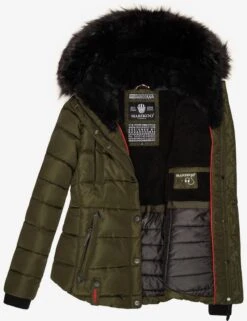 Marikoo Winterjassen Winterjas Lotusblüte Dames Olijfgroen -Marikoo Verkoopwinkel 8e9fde97b56b7100f34114f911582cdc