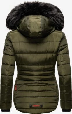 Marikoo Winterjassen Winterjas Lotusblüte Dames Olijfgroen -Marikoo Verkoopwinkel 925a097b580431d24d7d32d7735a6ea9