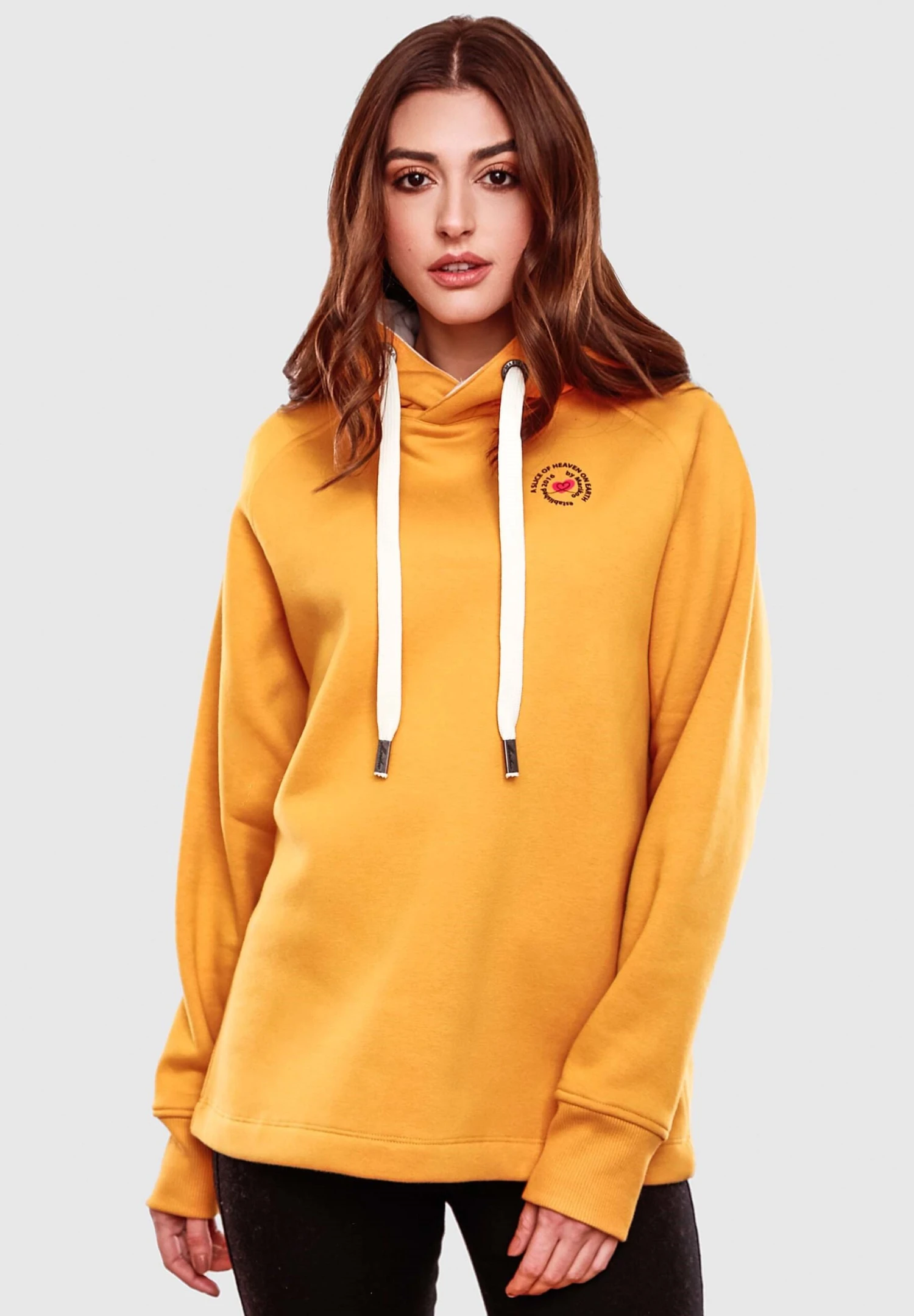 Marikoo Hoodie - Mid Yellow 1 Marikoo Hoodie - Mid Yellow