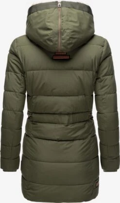 Marikoo Korte Mantels Wintermantel Dames Olijfgroen -Marikoo Verkoopwinkel 965c7e680ff4192306b7e91f055ba9ce