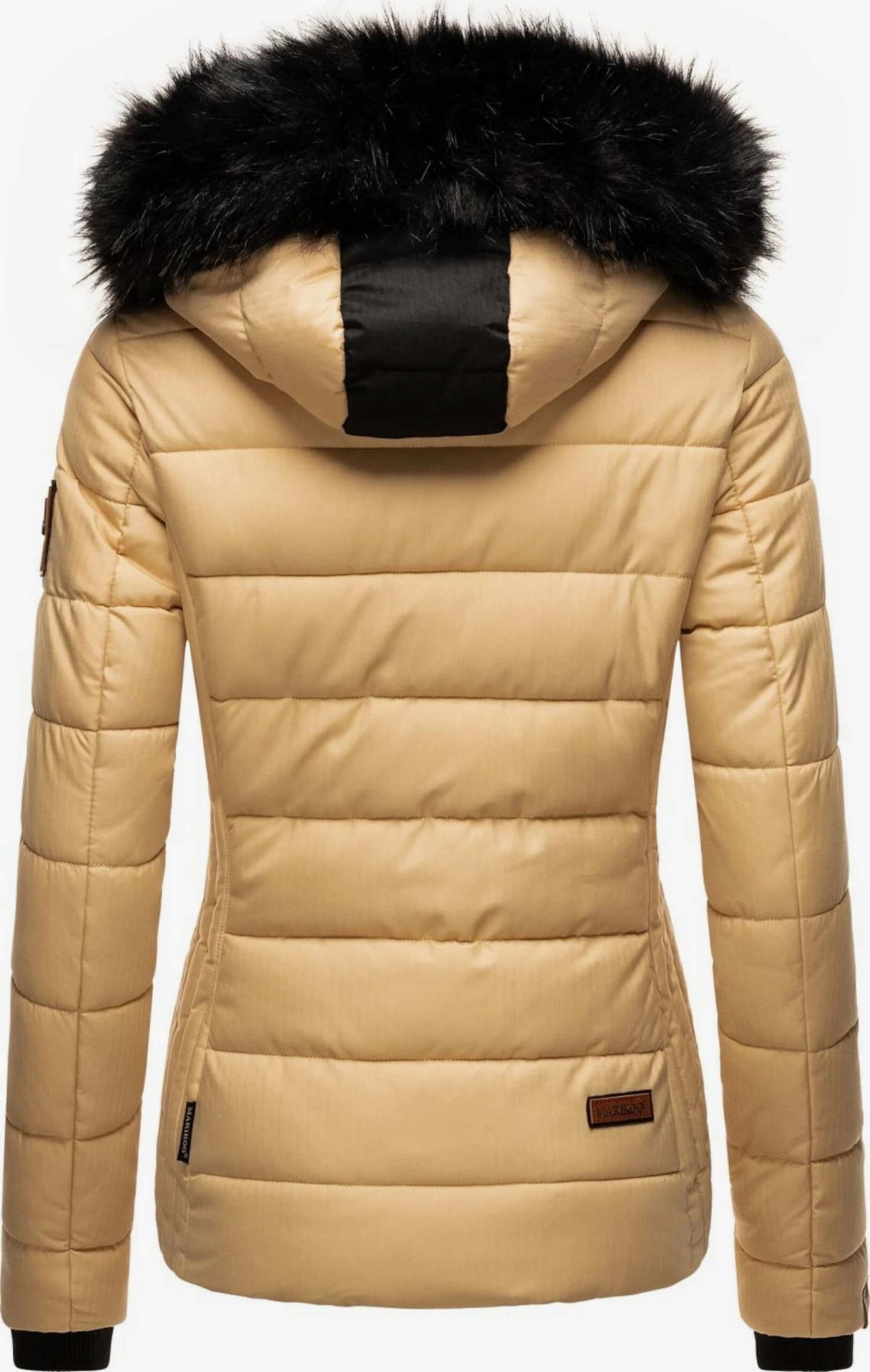 Marikoo Winterjassen Winterjas Unique Dames Beige 3 Marikoo Winterjassen Winterjas Unique Dames Beige - Afbeelding 3