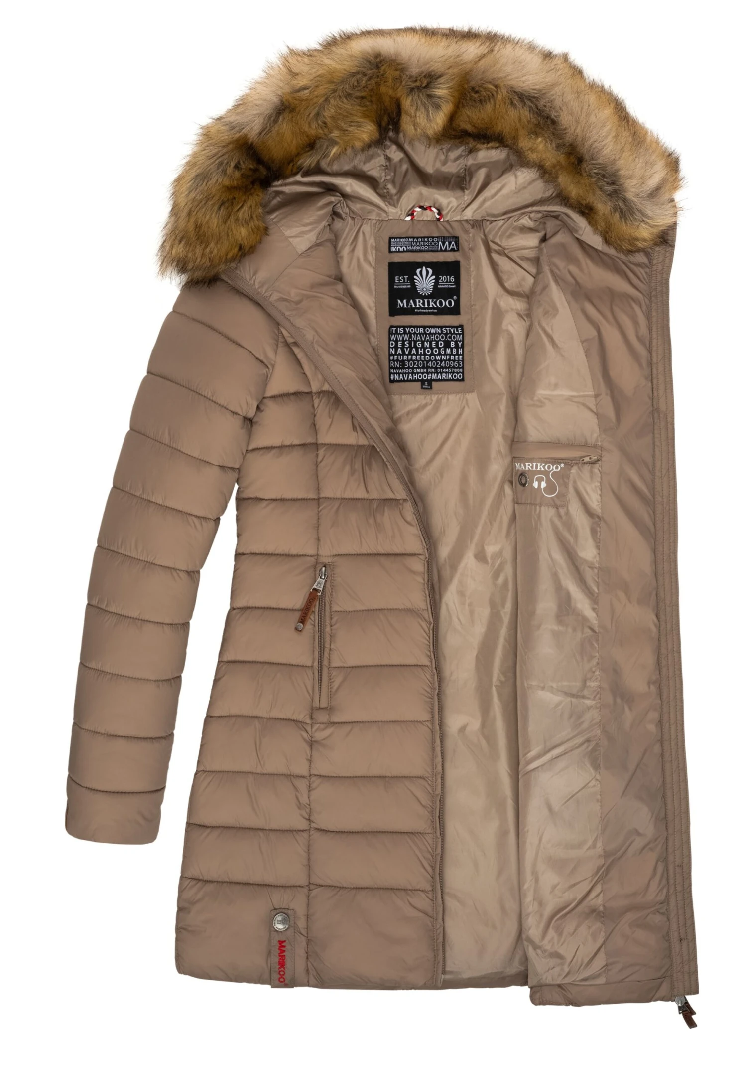 Marikoo Stepp - Winterjas - Taupe 3 Marikoo Stepp - Winterjas - Taupe - Afbeelding 3