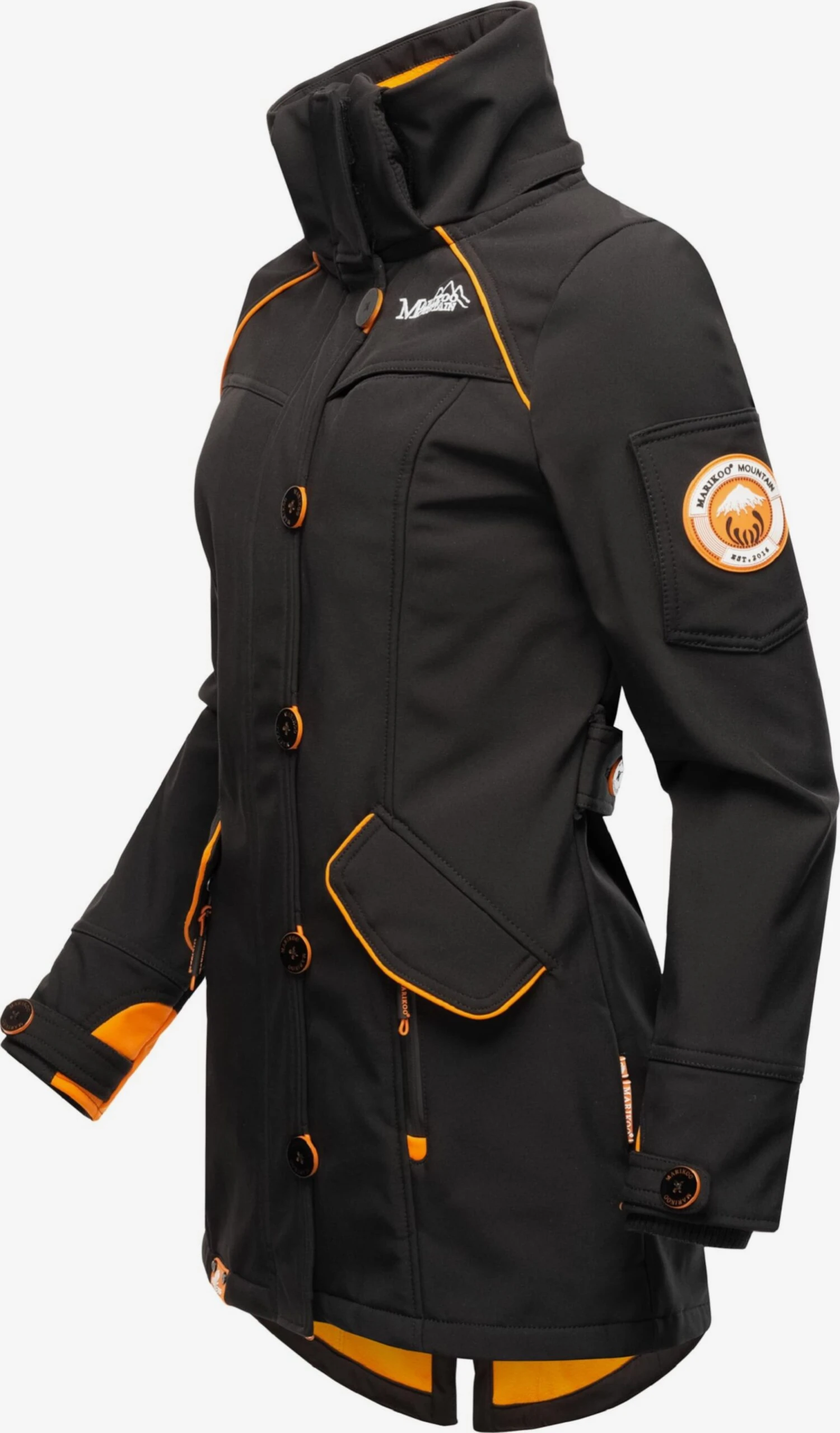 Marikoo Outdoor Jassen Functionele Jas Soulinaa Dames Zwart 5 Marikoo Outdoor Jassen Functionele Jas Soulinaa Dames Zwart - Afbeelding 5