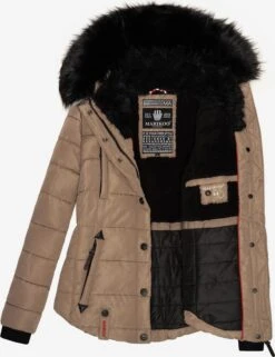 Marikoo Gewatteerde Jassen Winterjas Lotusblüte Dames Bruin -Marikoo Verkoopwinkel 9f6d2716a7ad42d6f791b010ef7aaf16
