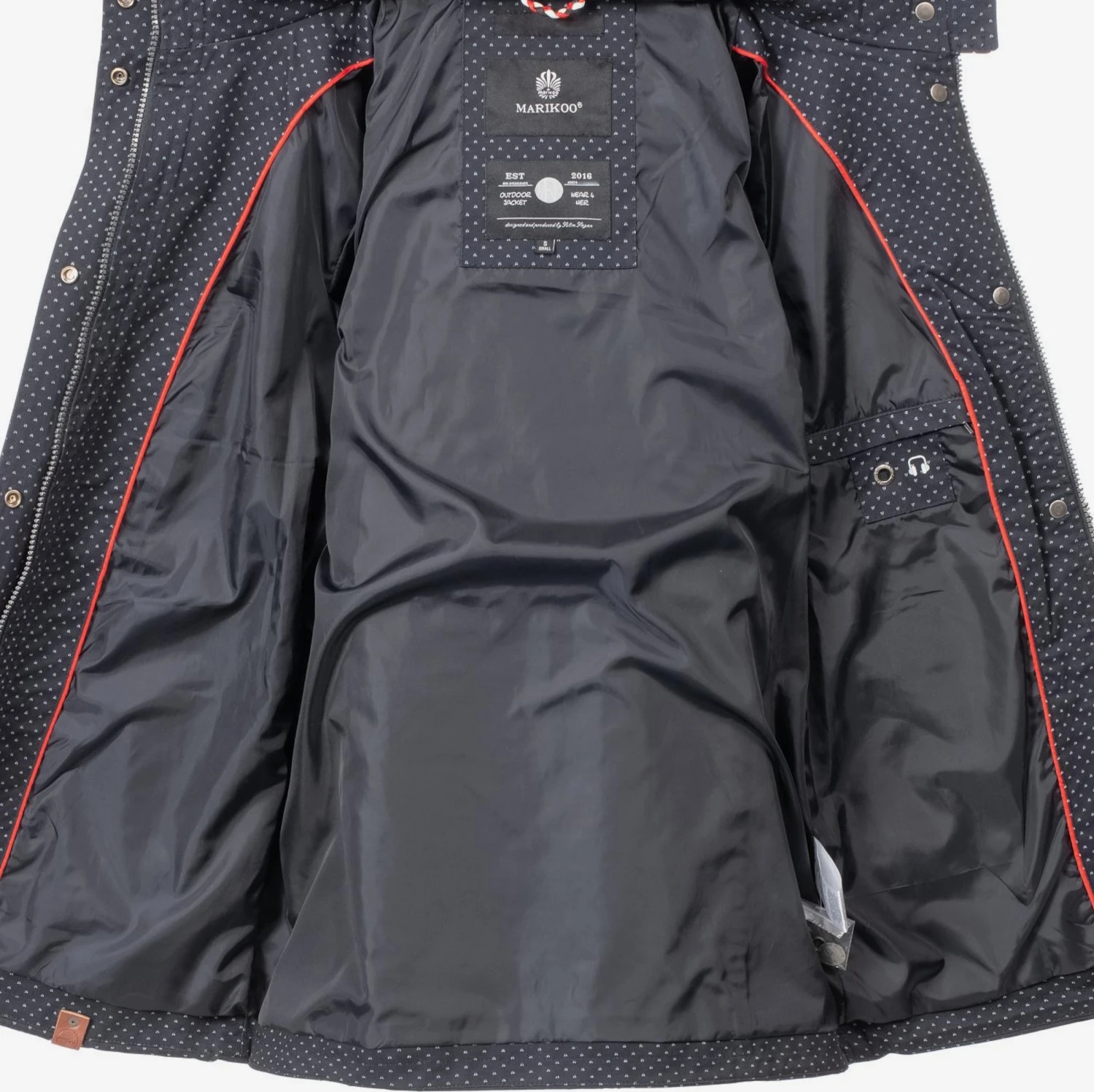 Marikoo Parkas Tussenparka Nyokoo Dames Nachtblauw 8 Marikoo Parkas Tussenparka Nyokoo Dames Nachtblauw - Afbeelding 8