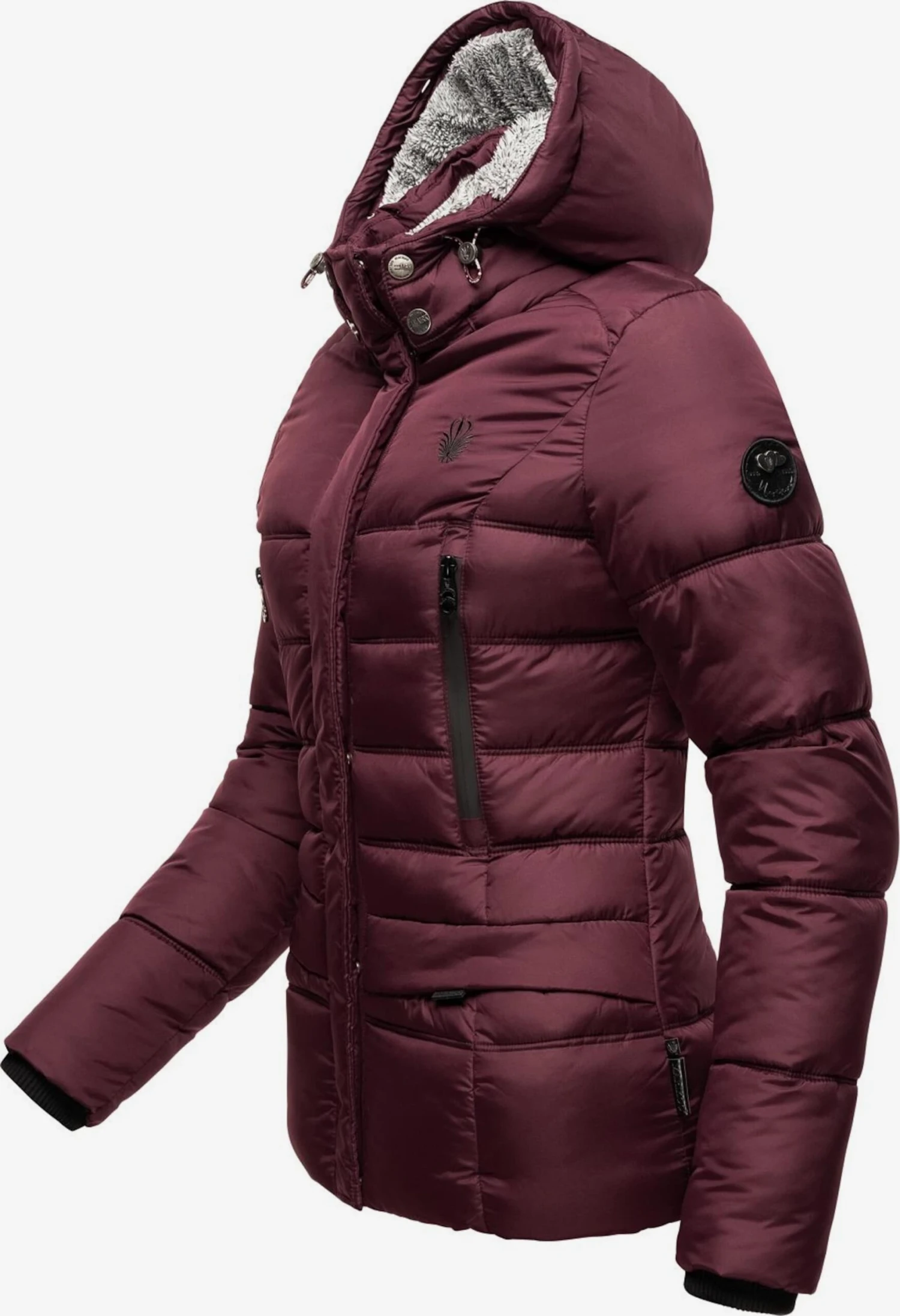 Marikoo Winterjassen Winterjas Loveleen Dames Bordeaux 4 Marikoo Winterjassen Winterjas Loveleen Dames Bordeaux - Afbeelding 4