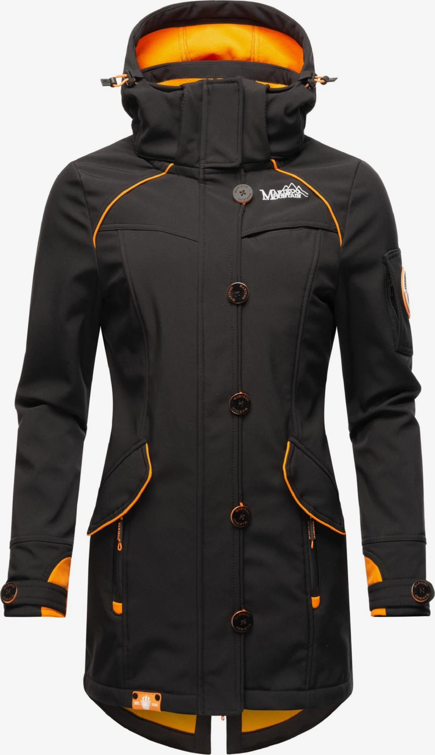 Marikoo Outdoor Jassen Functionele Jas Soulinaa Dames Zwart 1 Marikoo Outdoor Jassen Functionele Jas Soulinaa Dames Zwart