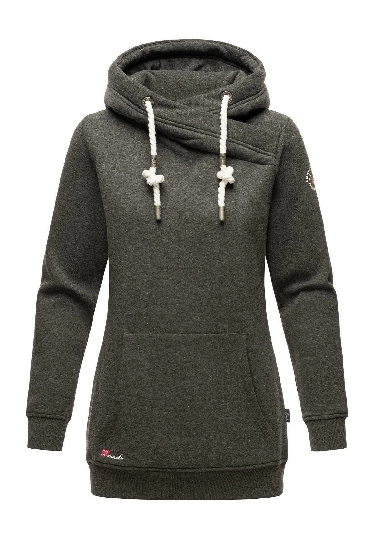 Marikoo Izuyaa - Hoodie - Dark Grey Melange 4 Marikoo Izuyaa - Hoodie - Dark Grey Melange - Afbeelding 4