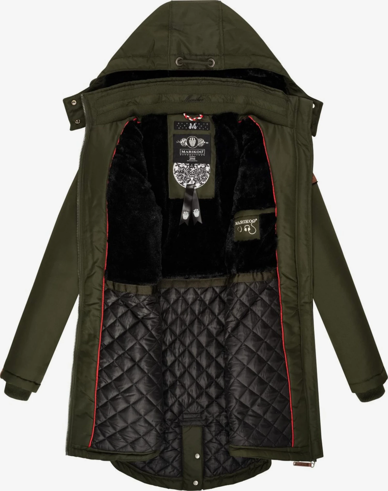 Marikoo Parkas Winterparka Kamii Dames Olijfgroen 5 Marikoo Parkas Winterparka Kamii Dames Olijfgroen - Afbeelding 5