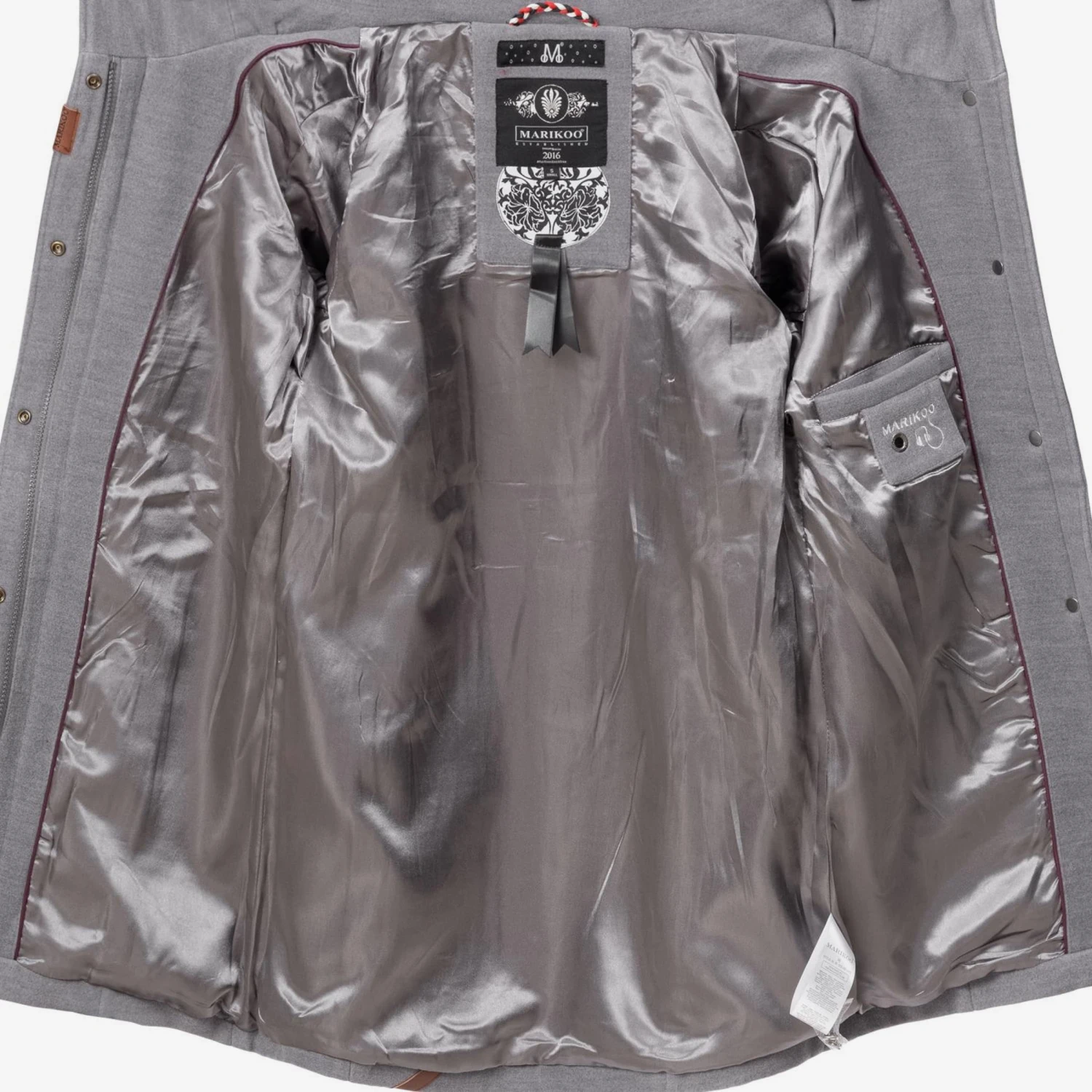 Marikoo Wintermantels Wintermantel Maikoo Dames Grijs Gemêleerd 4 Marikoo Wintermantels Wintermantel Maikoo Dames Grijs Gemêleerd - Afbeelding 4