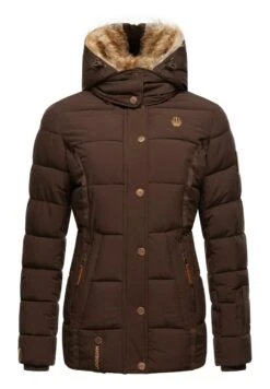 Marikoo Nekoo - Winterjas - Dark Choco -Marikoo Verkoopwinkel a94498fd606a41f799e78fa9d0269588