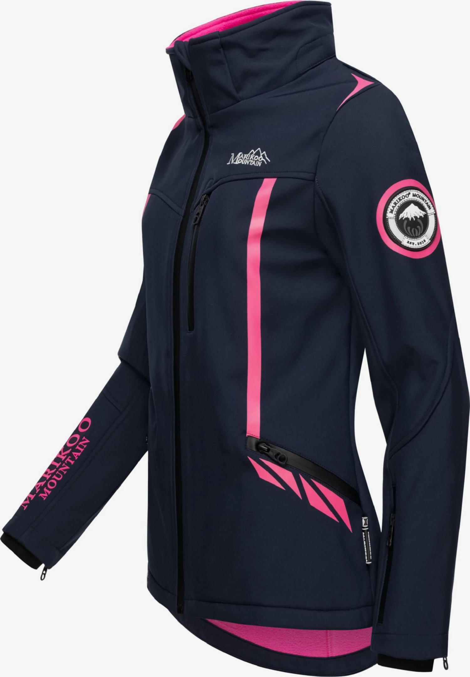 Marikoo Winterjassen Winterjas Dames Navy 4 Marikoo Winterjassen Winterjas Dames Navy - Afbeelding 4