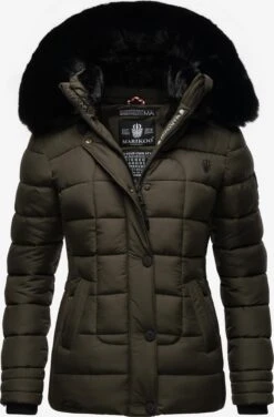 Marikoo Winterjassen Winterjas Qesraa Dames Antraciet
