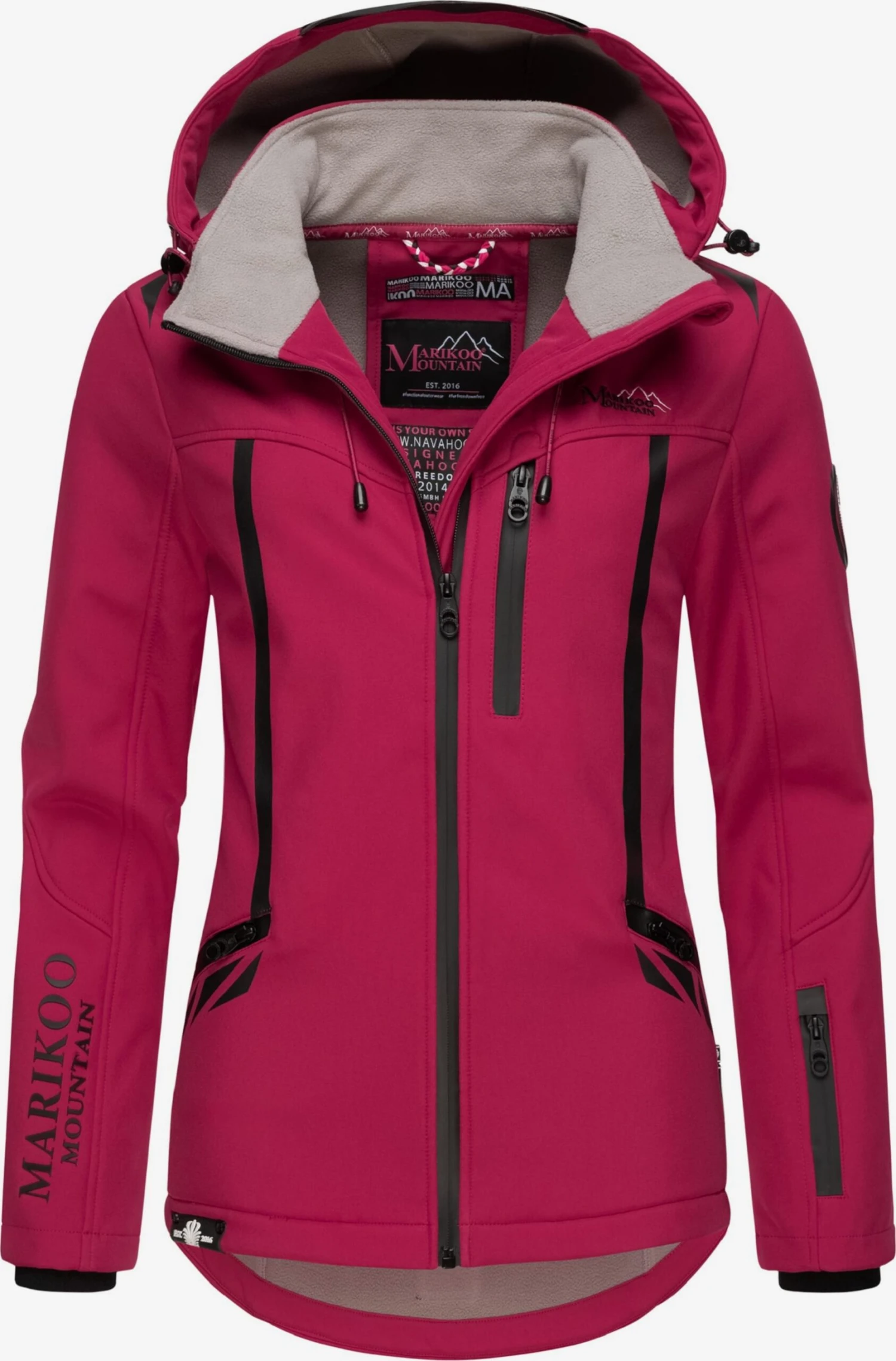 Marikoo Winterjassen Winterjas Dames Rood 1 Marikoo Winterjassen Winterjas Dames Rood