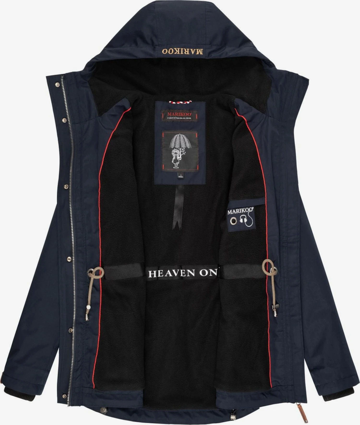 Marikoo Tussenjassen Tussenjas Babetaa Dames Marine 5 Marikoo Tussenjassen Tussenjas Babetaa Dames Marine - Afbeelding 5