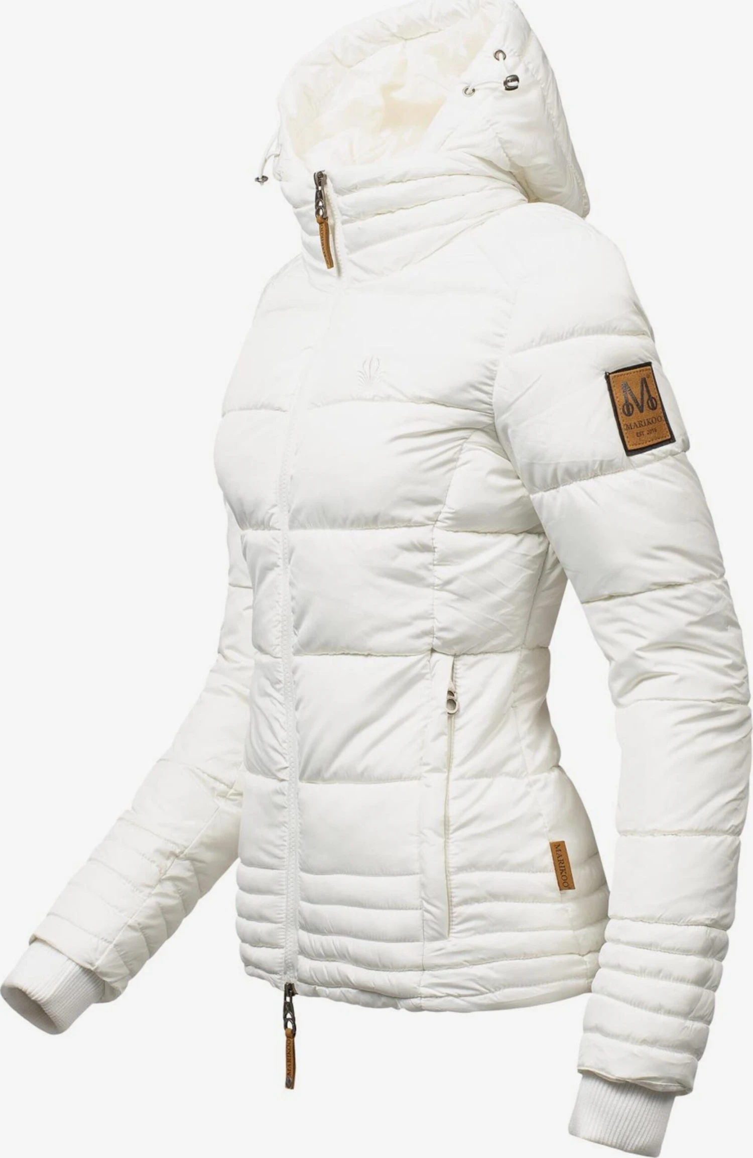 Marikoo Winterjassen Winterjas Sole Dames Wit 1 Marikoo Winterjassen Winterjas Sole Dames Wit