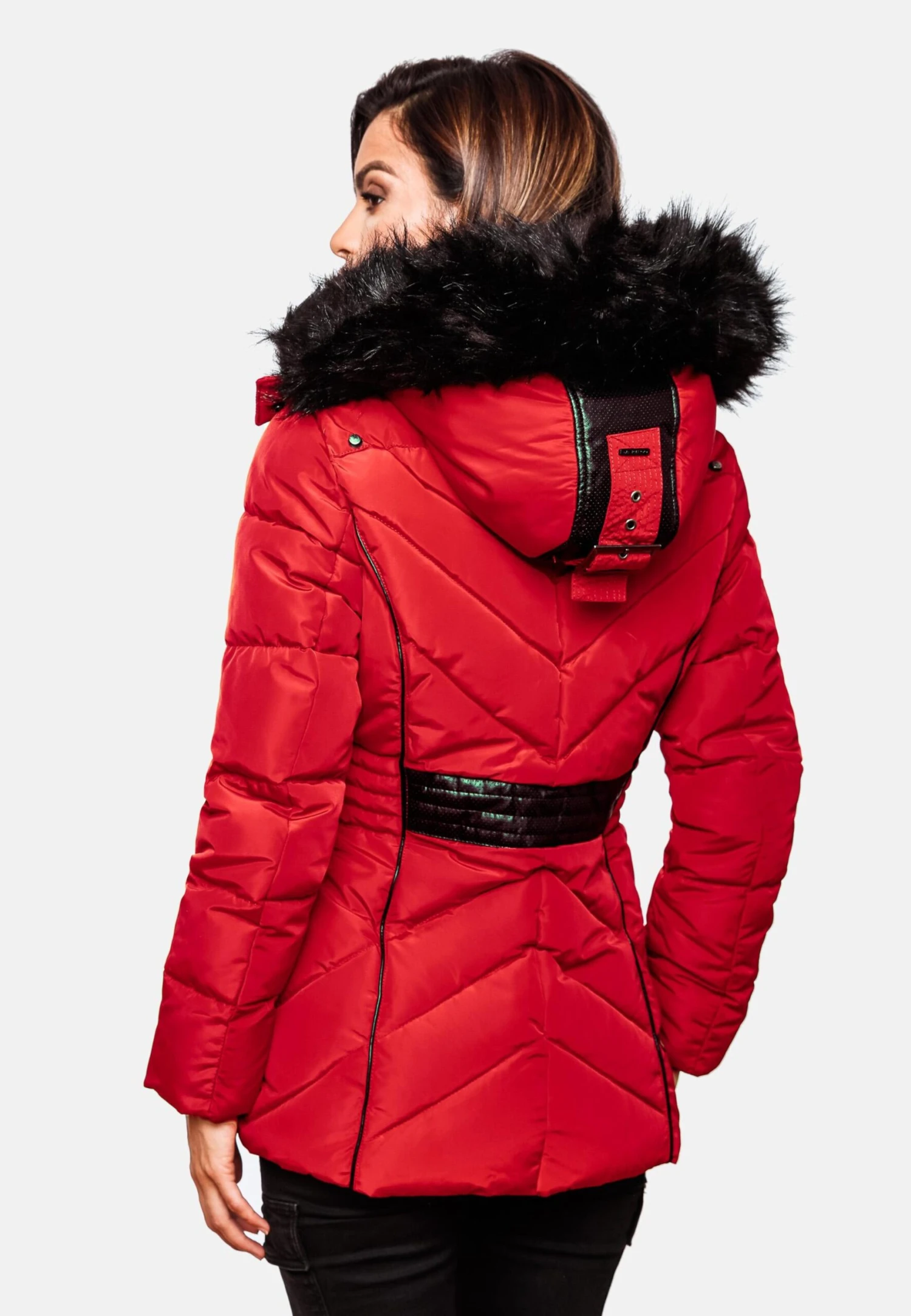 Marikoo Winterjassen Winterjas Vanilla Dames Rood 6 Marikoo Winterjassen Winterjas Vanilla Dames Rood - Afbeelding 6