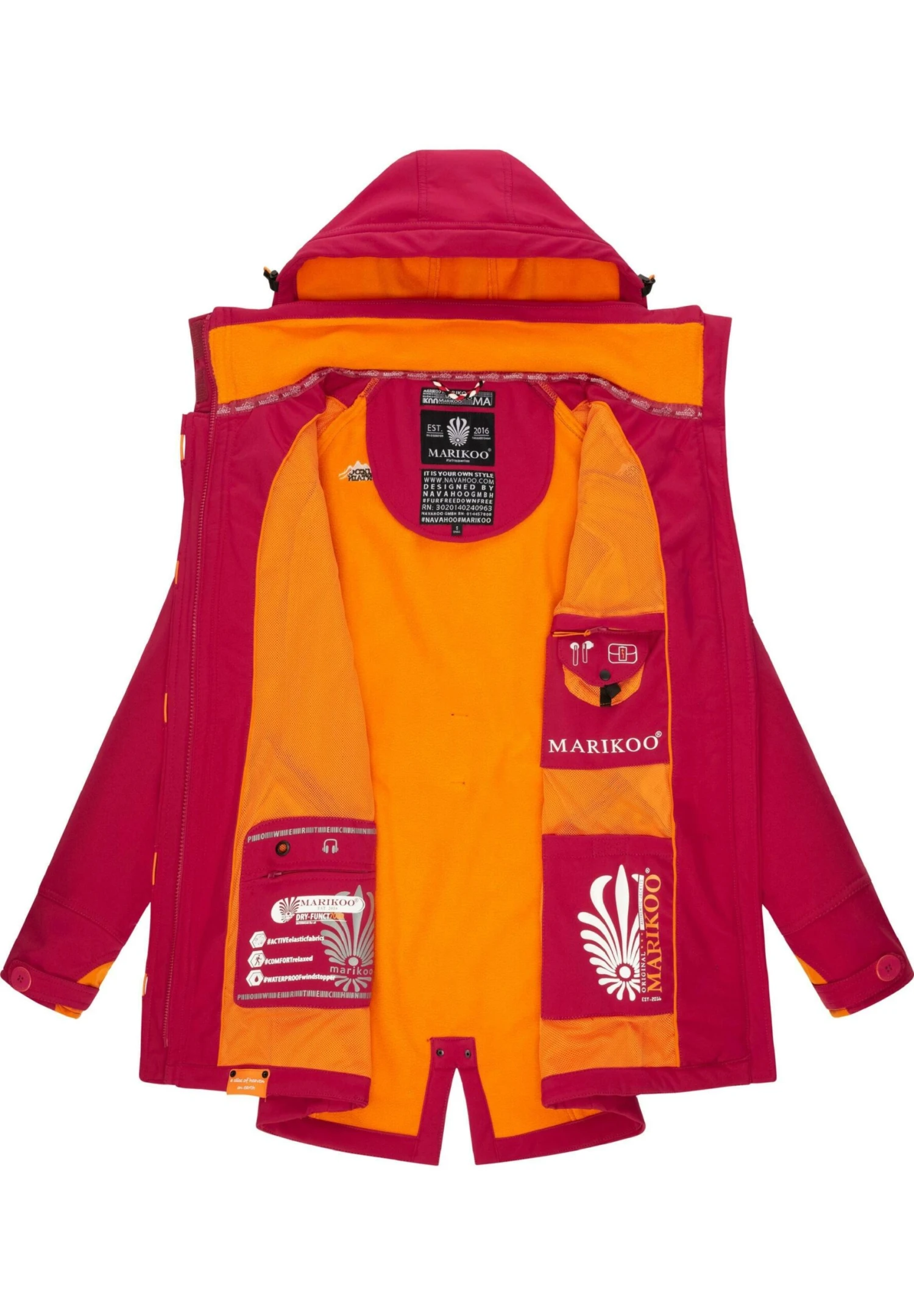 Marikoo Soulinaa - Parka - Fuchsia 6 Marikoo Soulinaa - Parka - Fuchsia - Afbeelding 6