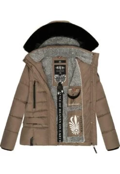 Marikoo Loveleen - Winterjas - Taupe -Marikoo Verkoopwinkel b2af0a2f3d6d403d8596e50887f8016b
