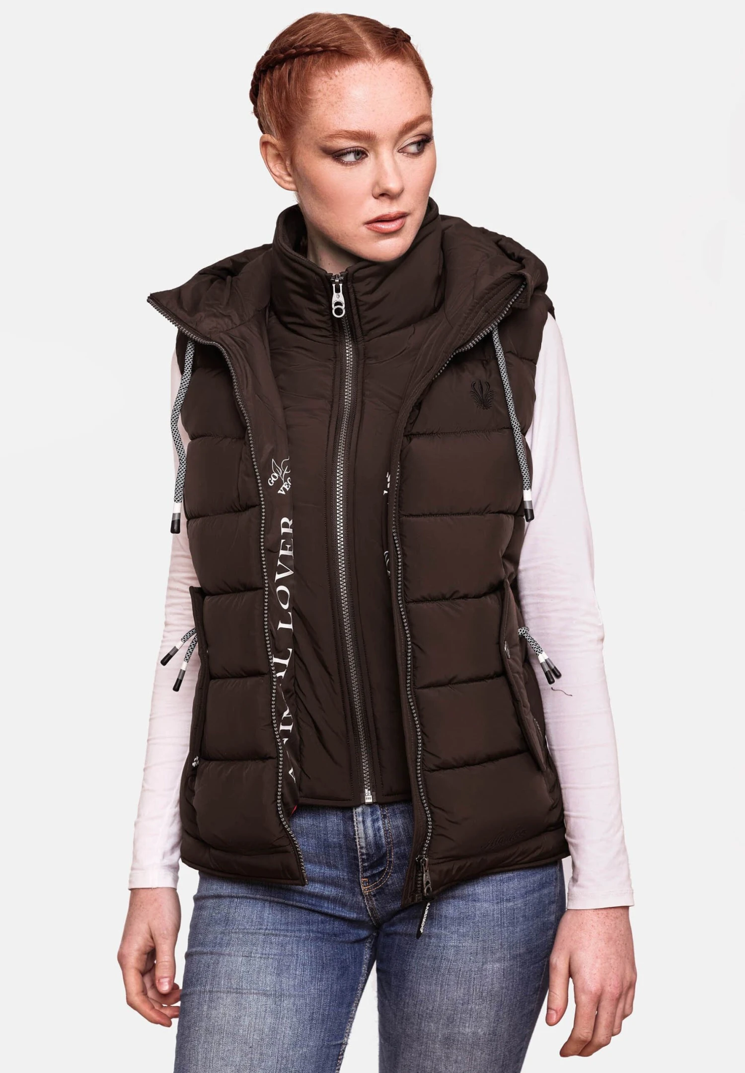 Marikoo Taisaa - Bodywarmer - Dark Choco 1 Marikoo Taisaa - Bodywarmer - Dark Choco