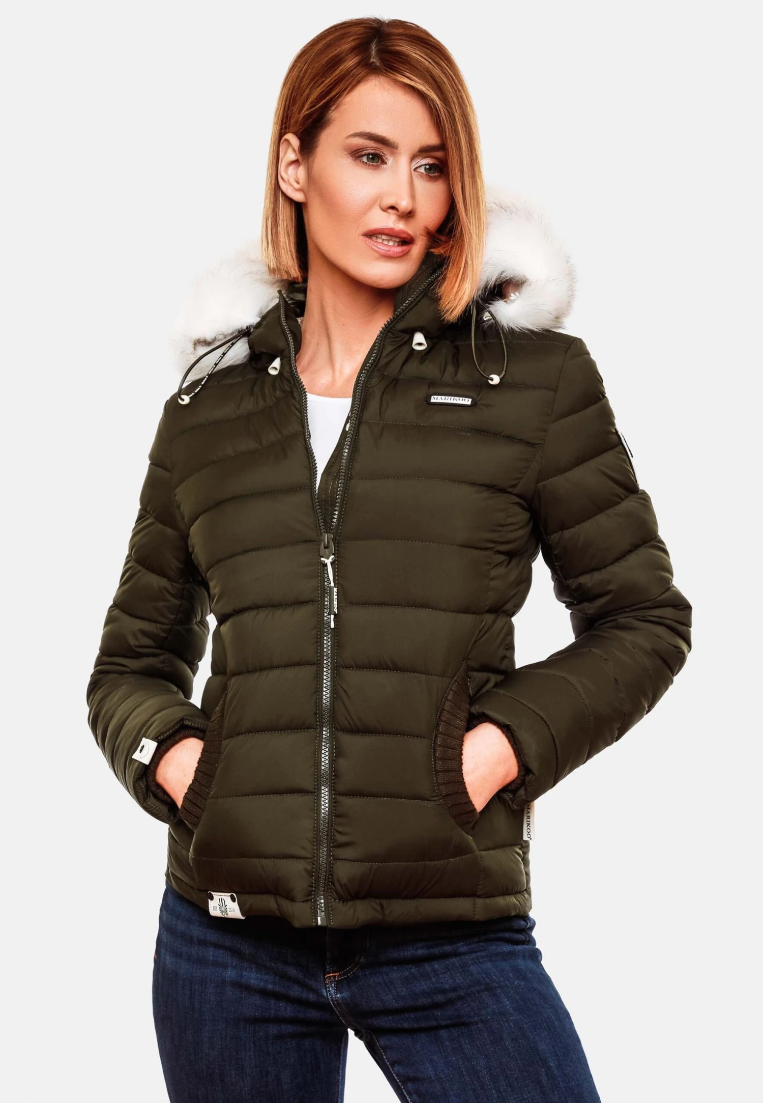 Marikoo Winterjas - Olive 1 Marikoo Winterjas - Olive