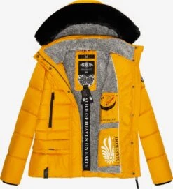 Marikoo Winterjassen Winterjas Loveleen Dames Geel -Marikoo Verkoopwinkel b8b55b44395f20d1bf62bee17dcf1281