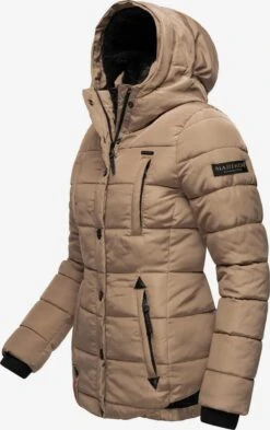 Marikoo Gewatteerde Jassen Winterjas Lotusblüte Dames Bruin -Marikoo Verkoopwinkel ba46f167812a248a87b23555fc71657b