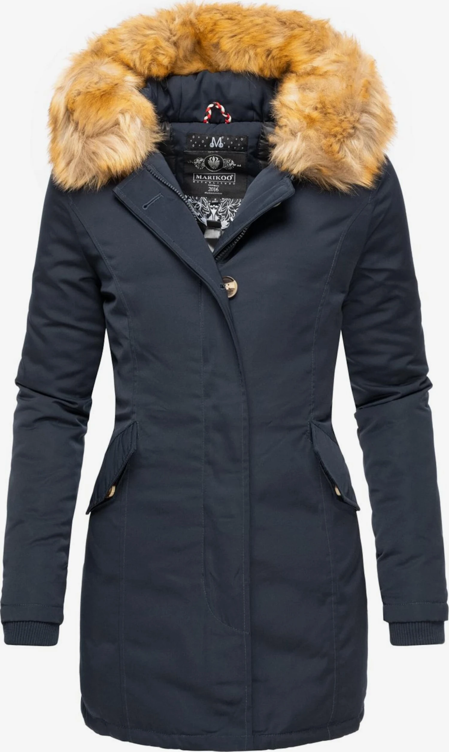 Marikoo Parkas Winterparka Karmaa Dames Navy 1 Marikoo Parkas Winterparka Karmaa Dames Navy