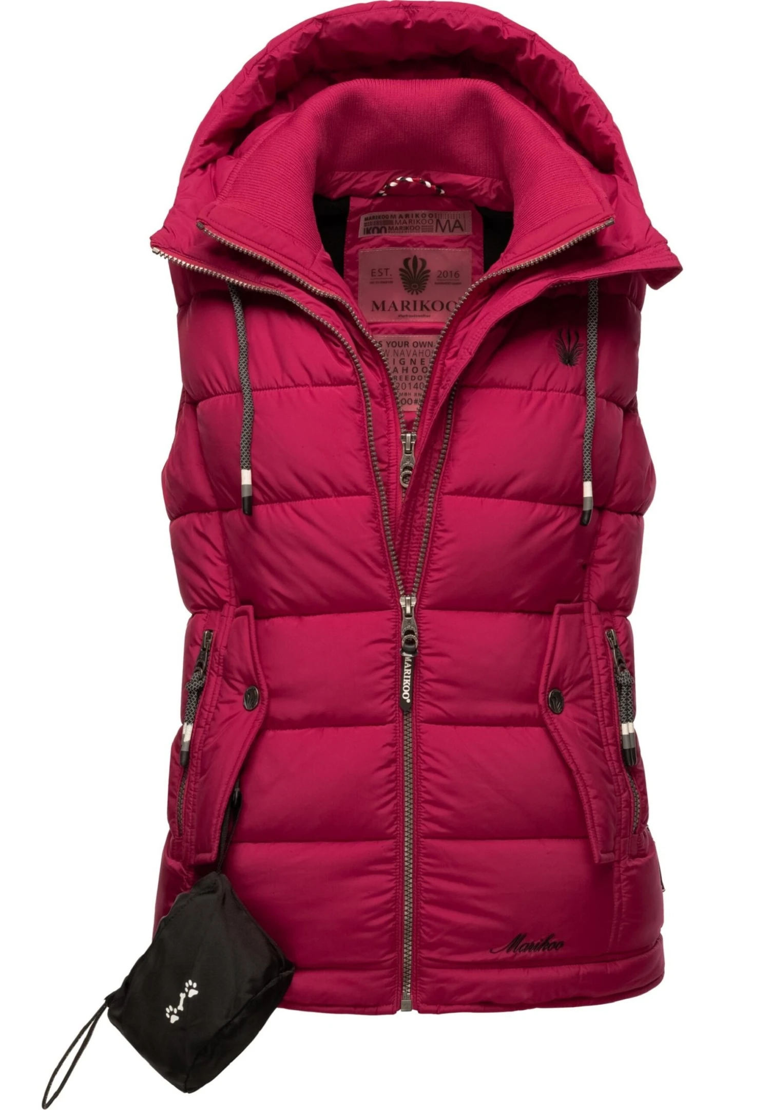 Marikoo Taisaa - Bodywarmer - Fuchsia 6 Marikoo Taisaa - Bodywarmer - Fuchsia - Afbeelding 6