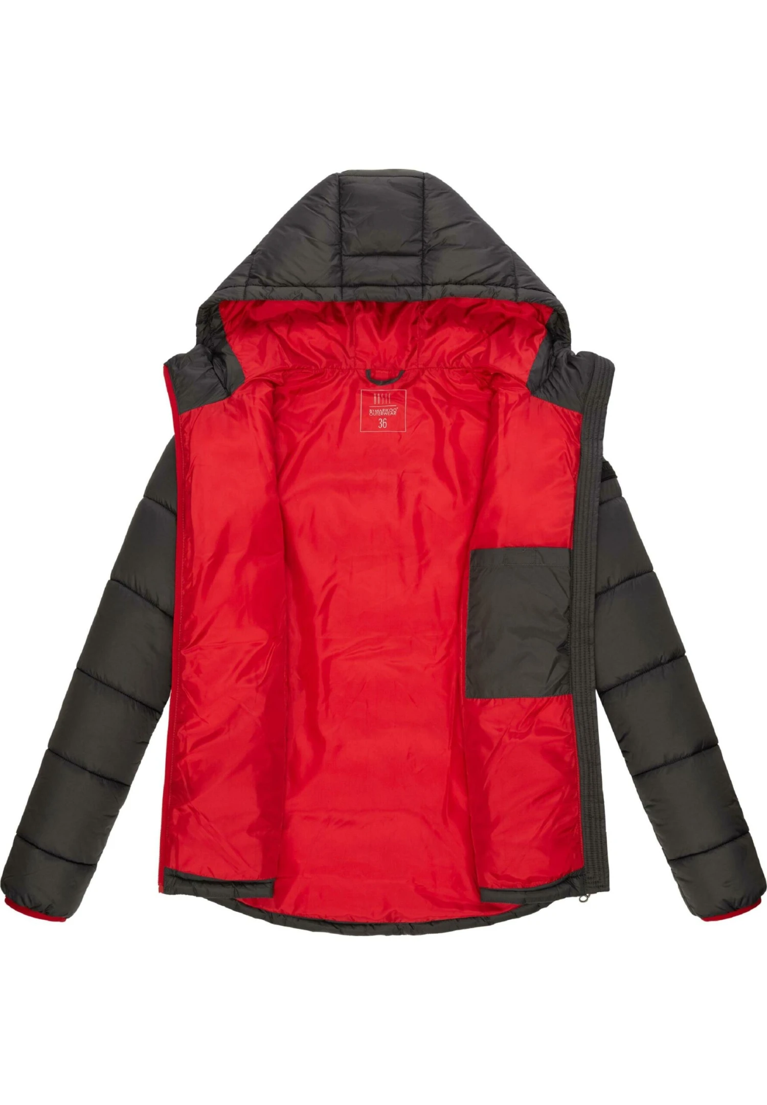 Marikoo Leandraa - Winterjas - Dark Grey 4 Marikoo Leandraa - Winterjas - Dark Grey - Afbeelding 4