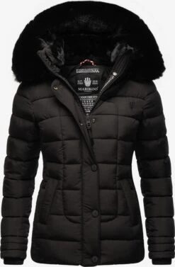 Marikoo Winterjassen Winterjas Qesraa Dames Zwart