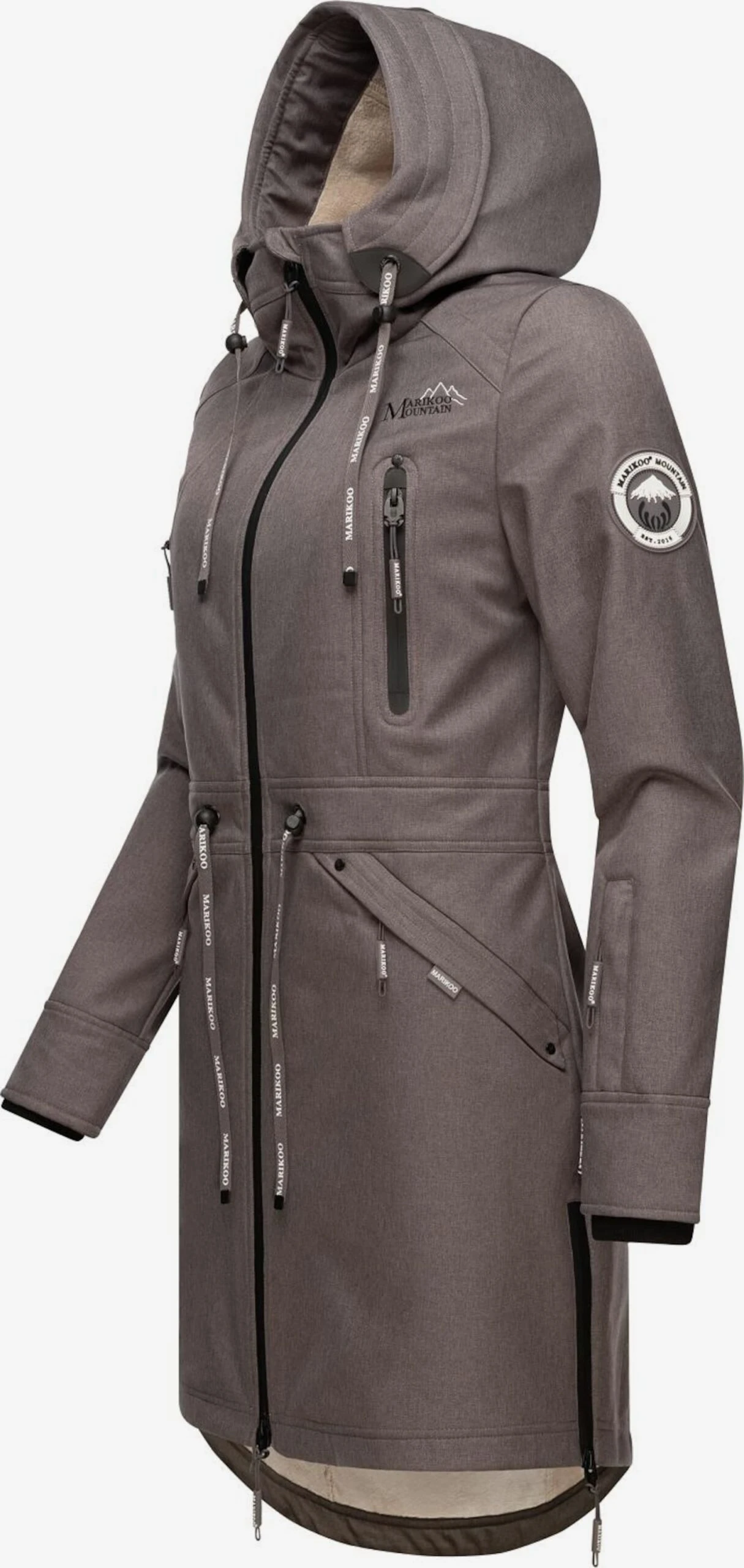 Marikoo Parkas Tussenparka Dames Donkergrijs 3 Marikoo Parkas Tussenparka Dames Donkergrijs - Afbeelding 3