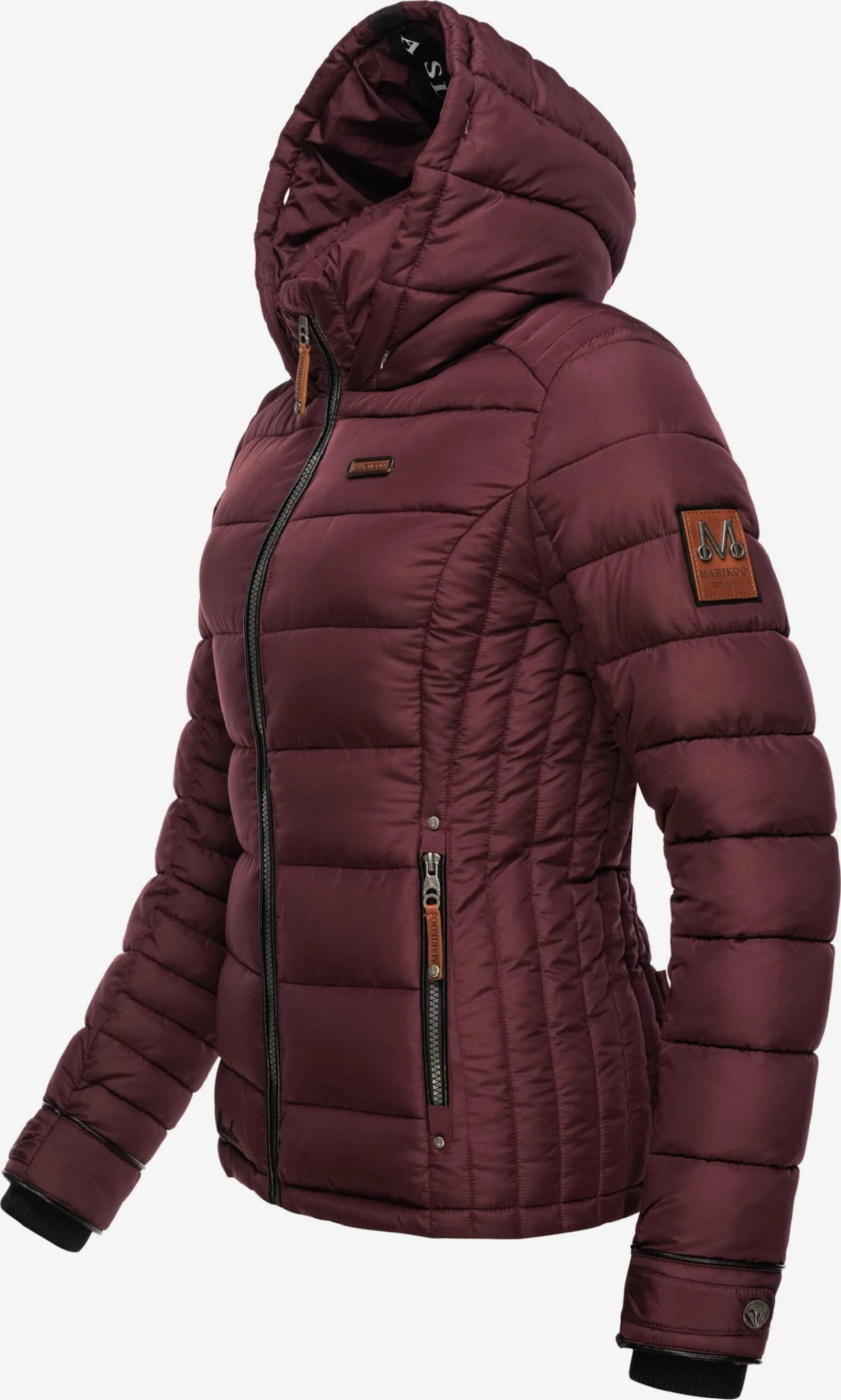 Marikoo Winterjassen Winterjas Lerikaa Dames Bordeaux 4 Marikoo Winterjassen Winterjas Lerikaa Dames Bordeaux - Afbeelding 4