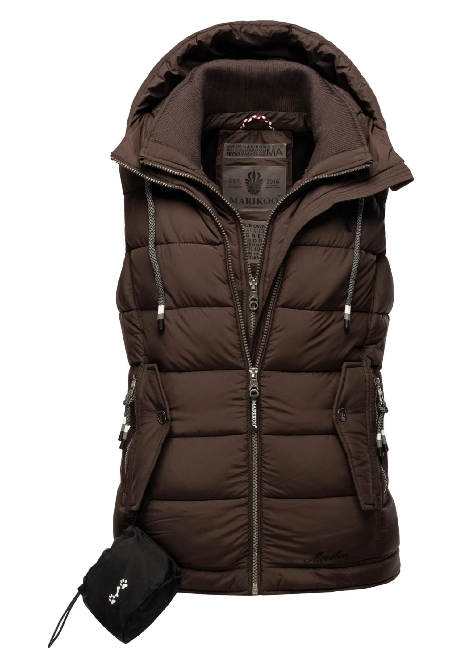 Marikoo Taisaa - Bodywarmer - Dark Choco 10 Marikoo Taisaa - Bodywarmer - Dark Choco - Afbeelding 10