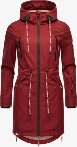 Marikoo Parkas Tussenparka Dames Donkerrood