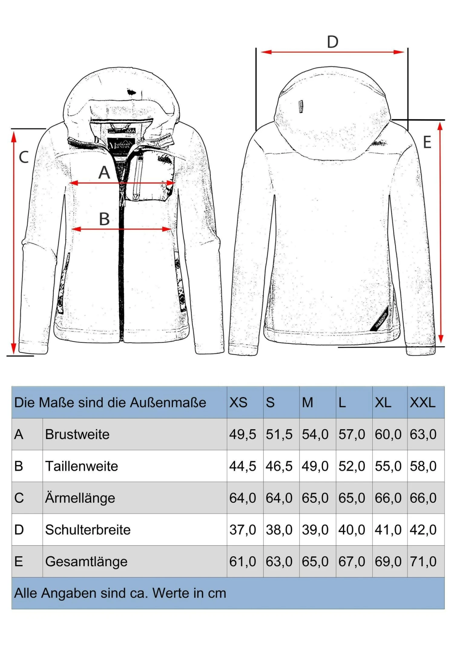 Marikoo Mount Iwaki - Fleecejas - Coralle 4 Marikoo Mount Iwaki - Fleecejas - Coralle - Afbeelding 4