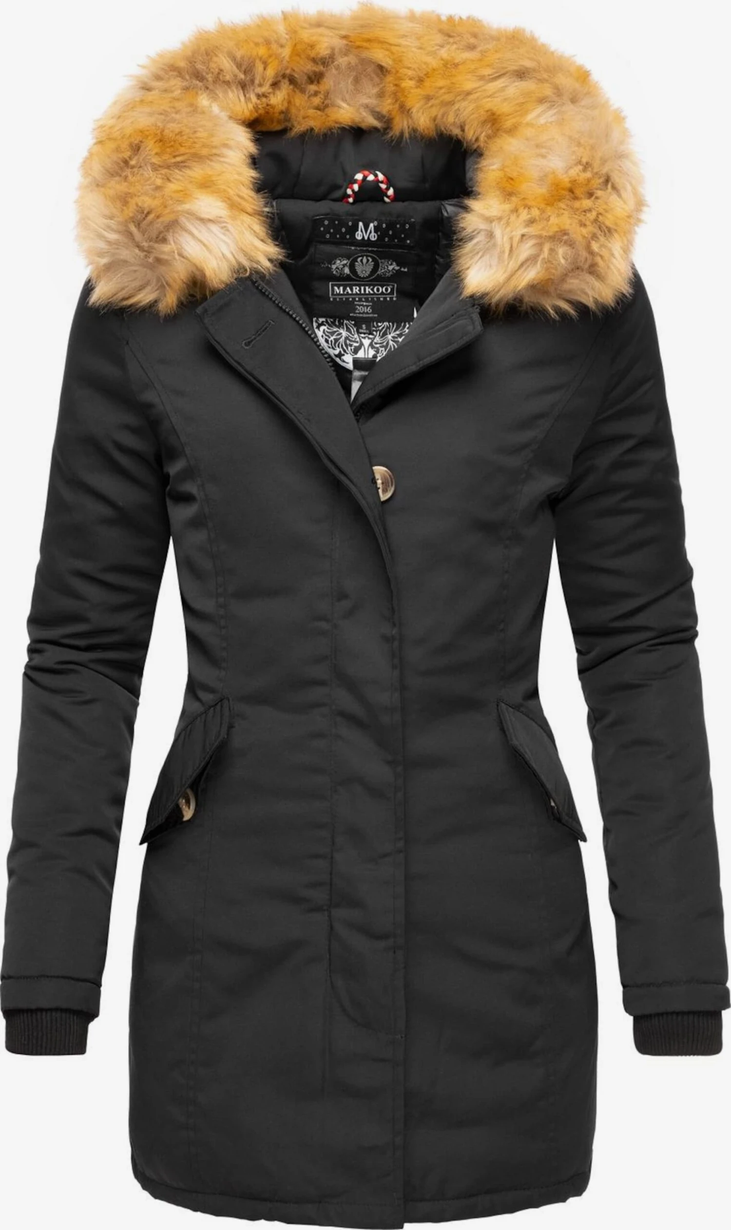 Marikoo Parkas Winterparka Karmaa Dames Zwart 1 Marikoo Parkas Winterparka Karmaa Dames Zwart