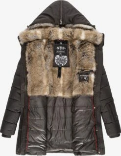 Marikoo Korte Mantels Wintermantel Dames Basaltgrijs -Marikoo Verkoopwinkel d1dec553e2a002037a1badc0d93f1726