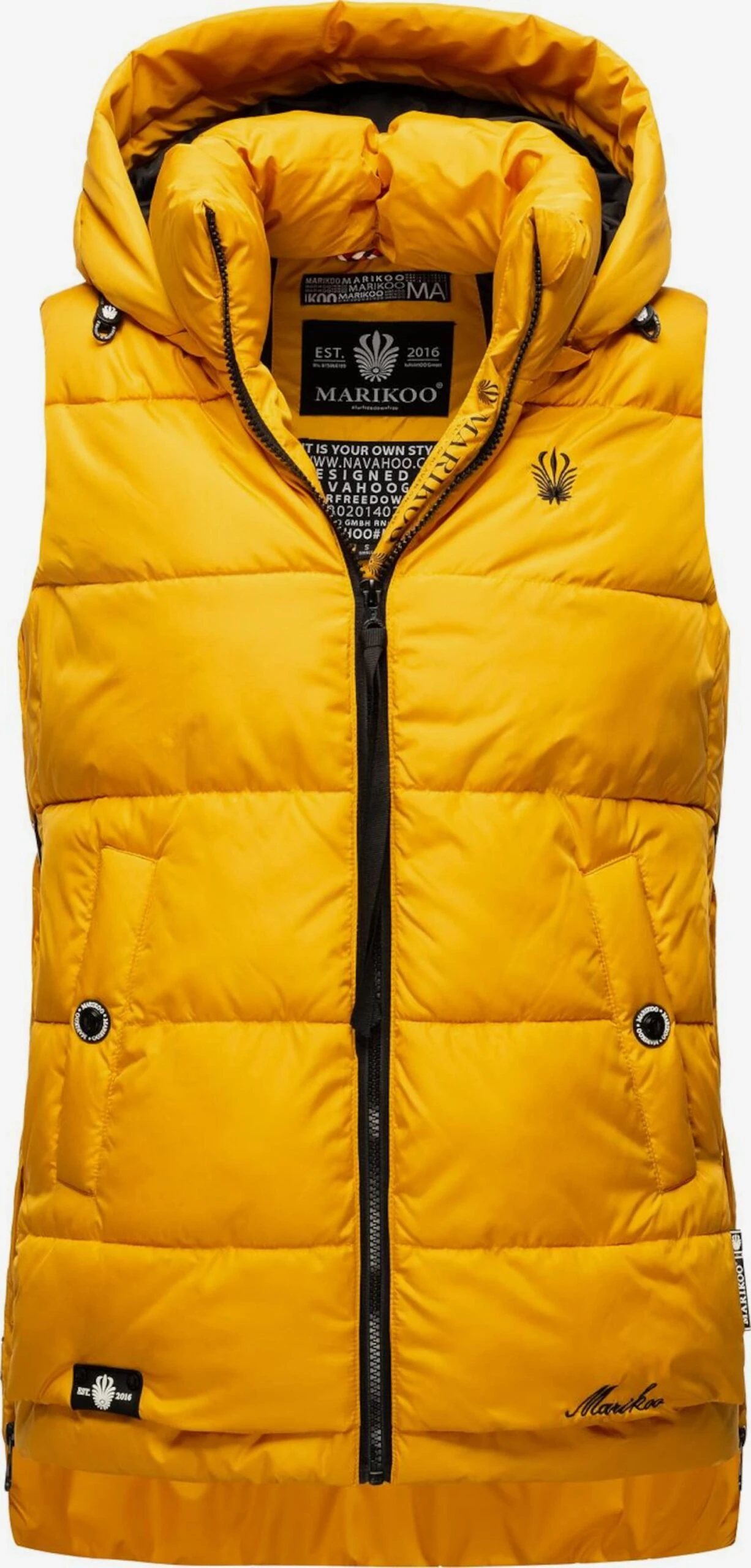 Marikoo Bodywarmers Bodywarmer Zarinaa Dames Goudgeel 1 Marikoo Bodywarmers Bodywarmer Zarinaa Dames Goudgeel