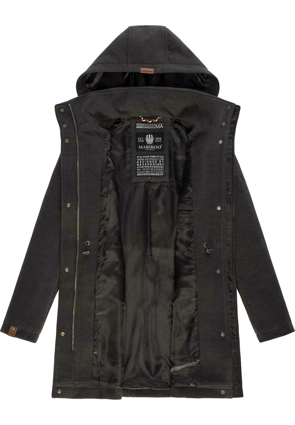 Marikoo Leilaniaa - Winterjas - Dark Grey 4 Marikoo Leilaniaa - Winterjas - Dark Grey - Afbeelding 4