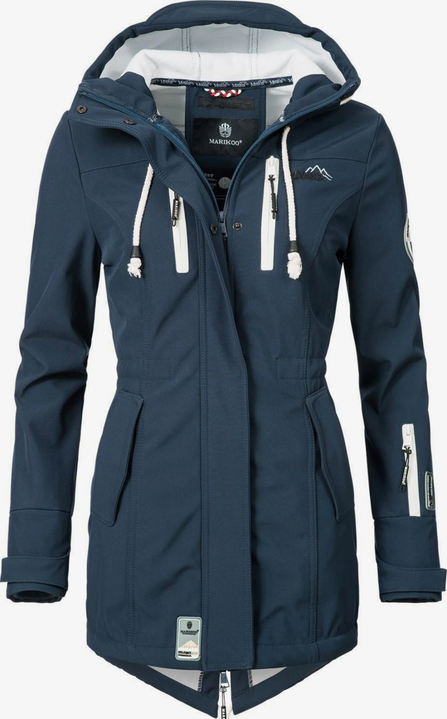 Marikoo Regenmantels Functionele Mantel Zimtzicke Dames Marine 1 Marikoo Regenmantels Functionele Mantel Zimtzicke Dames Marine
