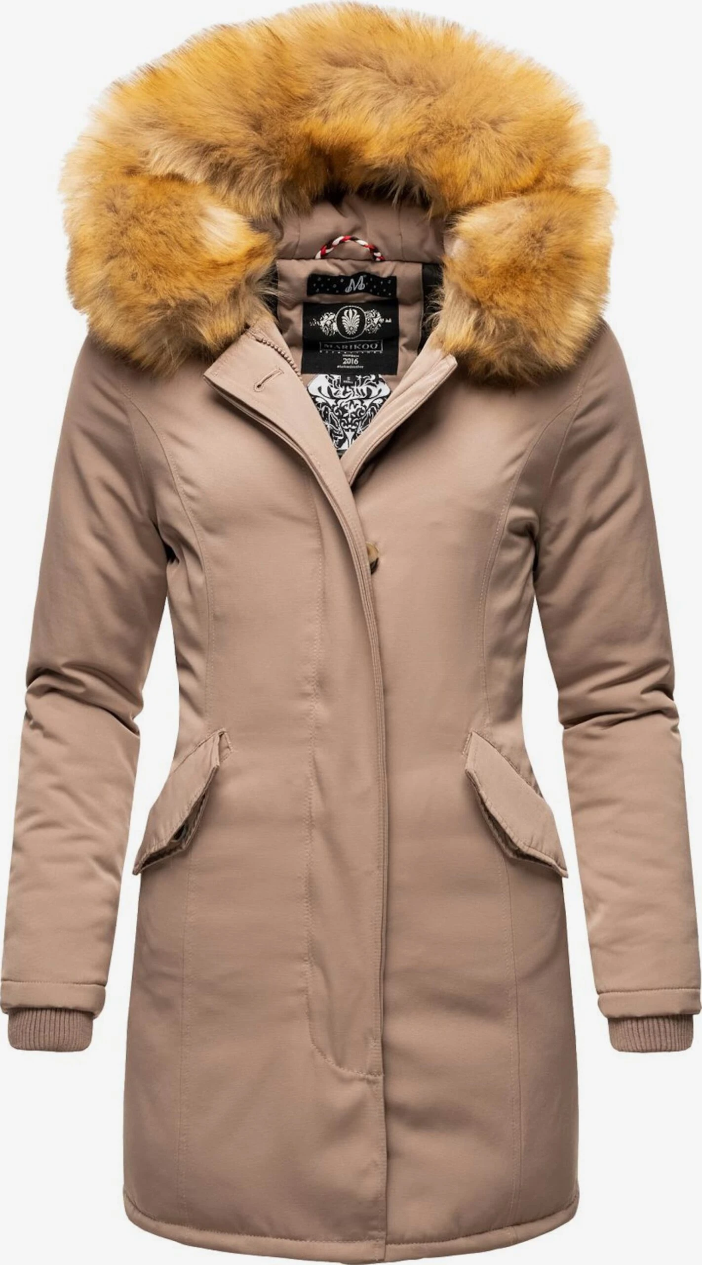 Marikoo Parkas Winterparka Karmaa Dames Beige 1 Marikoo Parkas Winterparka Karmaa Dames Beige