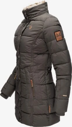 Marikoo Korte Mantels Wintermantel Dames Basaltgrijs -Marikoo Verkoopwinkel de7fea4509a387a1a7bf78bc4224be5e