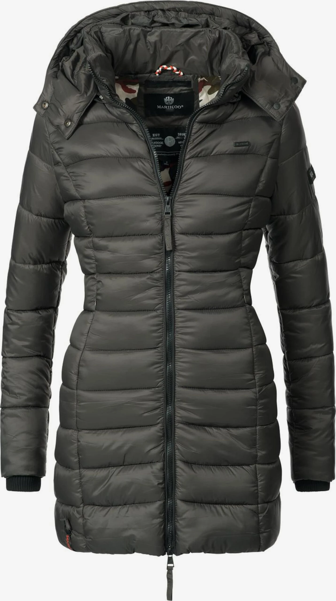 Marikoo Korte Mantels Wintermantel Abendsternchen Dames Antraciet 1 Marikoo Korte Mantels Wintermantel Abendsternchen Dames Antraciet