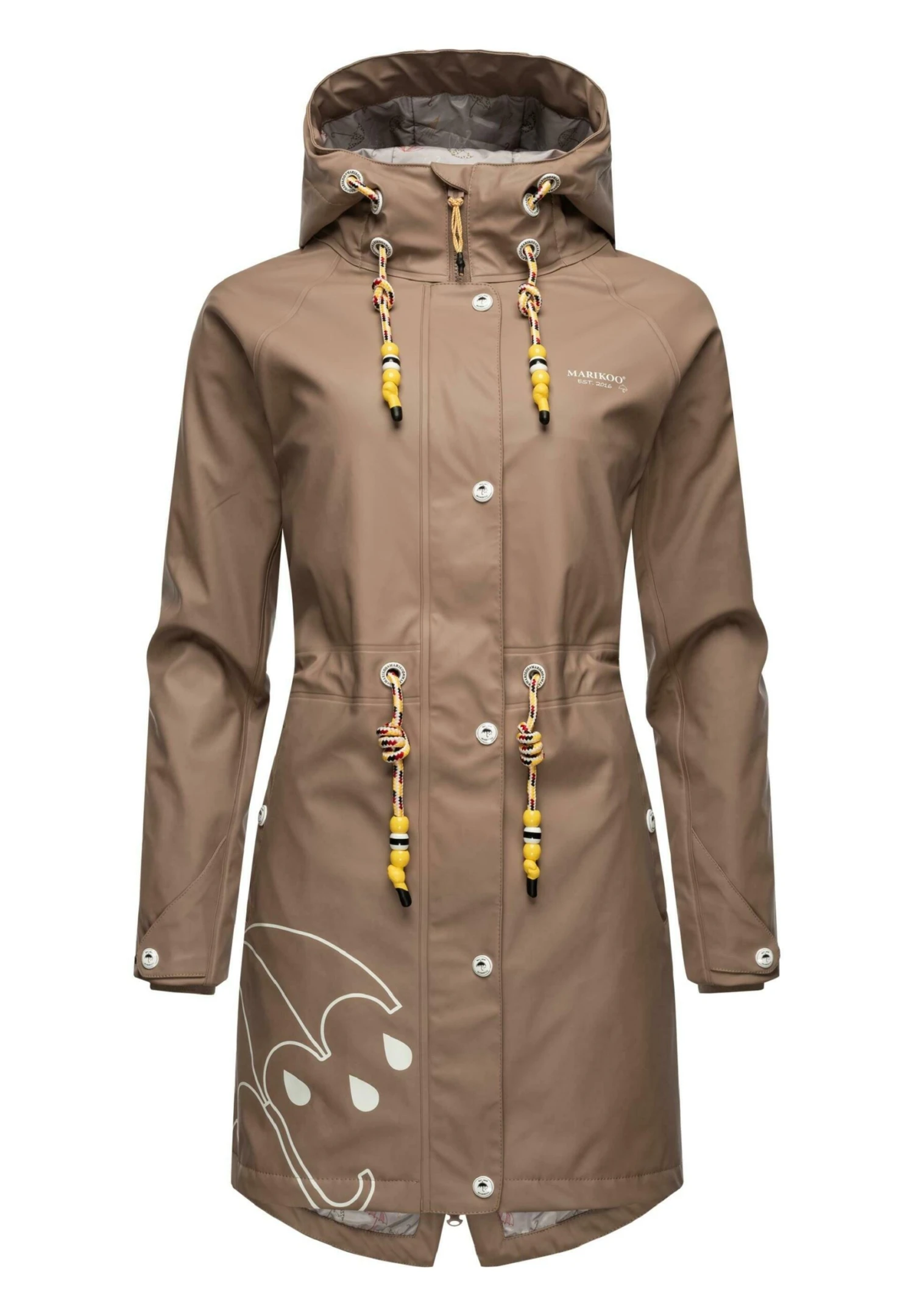 Marikoo Dancing Umbrella - Regenjas - Taupe 1 Marikoo Dancing Umbrella - Regenjas - Taupe