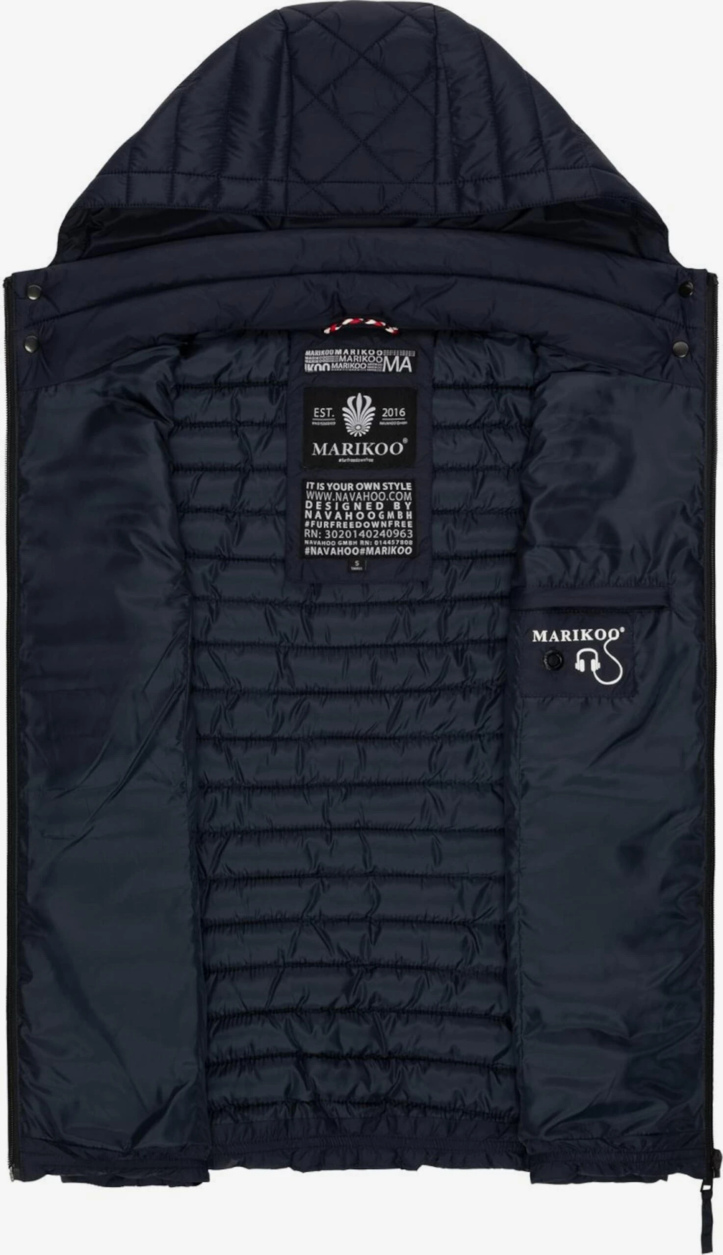 Marikoo Bodywarmers Bodywarmer Hasenpfote Dames Nachtblauw 5 Marikoo Bodywarmers Bodywarmer Hasenpfote Dames Nachtblauw - Afbeelding 5